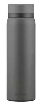 Rakuten - IRIS OHYAMA アイリスオーヤマ ステンレスケータイボトル スクリュー 500ml SKB-S500 グレー【保温・保冷両用】