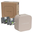 brother/ブラザー スマホ接続専用 ラベルライター P-TOUCH CUBE Latte ラテ 3.5-12mm対応 PT-P300BTLT