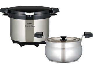 THERMOS サーモス KBG-3000-CS 真空保温調理器シャトルシェフ【クリアステンレス】　3〜5人用