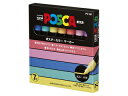 uni/三菱鉛筆 POSCA ポスカ 中字丸芯 7色セット PC5M7C 水性サインペン