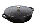 staub ストウブ ブレイザー・ソテーパン 24cm/40511−473 ブラック プロユース(業務用)として販売されている国内正規販売ルートの...