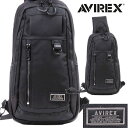 AVIREX アヴィレックス ソリッド ワンショルダー【ブラック】AX2051 SOLID series はっ水 抗菌・防臭加工
