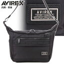 AVIREX アヴィレックス ソリッド ショルダーバッグ【ブラック】ミリタリー AX2052 SOLID series はっ水