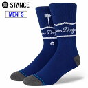 STANCE スタンス 【メンズ】LAシスターズ【ブルー】【L/25.5-29.0cm】 A545A22LAS LA SISTERS ロサンゼルスドジャース