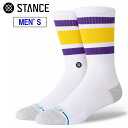 STANCE スタンス 【メンズ】チューブ ロサンゼルスレイカーズ 【ホワイト】【L/25.5-29.0cm】 A555C24TLA TUBE LAL