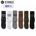 STANCE スタンス 【メンズ】ベーシック クルー 6パック 【マルチ】【L/25.5-29.0cm】 A556C24BAS