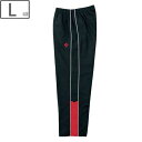 CONVERSE コンバース 【メンズ】ウォームアップパンツ 裾ボタン仕様【ブラック×レッド】【Lサイズ】CB162502P-1964 撥水 透湿