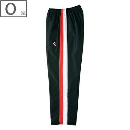 CONVERSE コンバース 【メンズ】ウォームアップパンツ 裾ボタン仕様【ブラック×ホワイト】【Oサイズ】CB162506P-1911