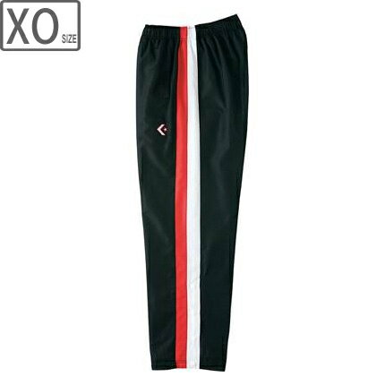 CONVERSE コンバース 【メンズ】ウォームアップパンツ 裾ボタン仕様【ブラック×ホワイト】【XOサイズ】CB162506P-1911