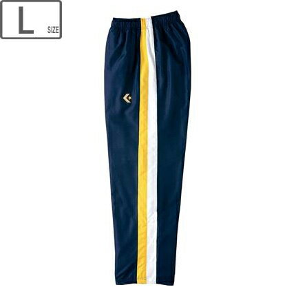 CONVERSE コンバース 【メンズ】ウォームアップパンツ 裾ボタン仕様【ネイビー×ホワイト】【Lサイズ】CB162506P-2911
