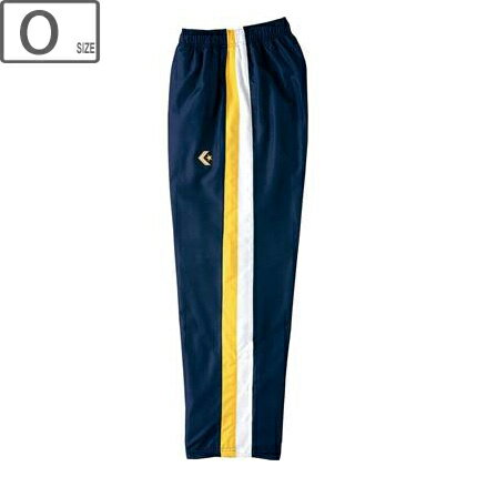 CONVERSE コンバース 【メンズ】ウォームアップパンツ 裾ボタン仕様【ネイビー×ホワイト】【Oサイズ】CB162506P-2911