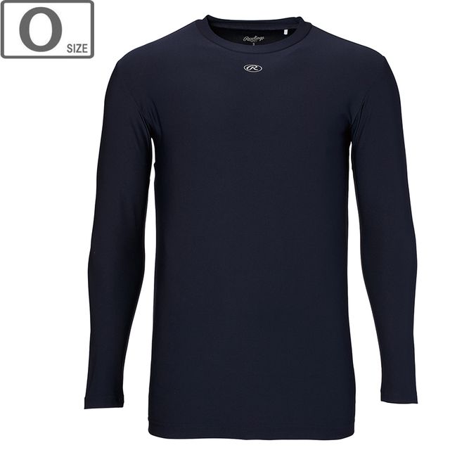 Rawlings ローリングス 長袖Tシャツ 【ネイビー】【Oサイズ】 AST13F07