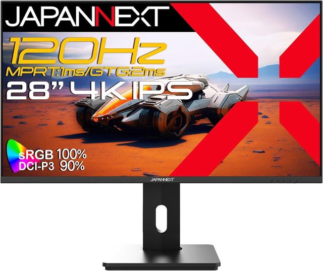 19 inches + - JAPANNEXT ジャパンネクスト 4K対応28型ゲーミングモニター(IPS/120Hz/DPx2/HDMIx2/スピーカー/高さ調整/2年保証) JN-28IPS120UHD-HSP 単品購入のみ可（同一商品であれば複数購入可） クレジットカード 代金引換決済のみ