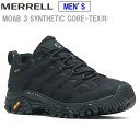メレル MERRELL 【メンズ】モアブ 3 シンセティック ゴアテックス【トリプルブラック】 M500239 MOAB 3 SYNTHETIC GORE-TEX 防水 登山