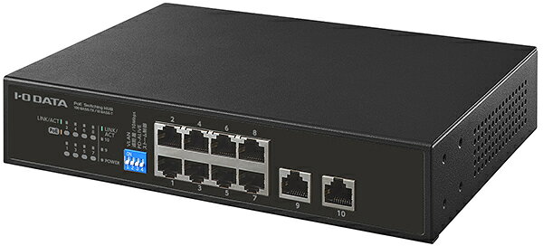 I・O DATA アイ・オー・データ IEEE802.3at準拠 10ポートL2アンマネージ10/100Mbps PoEハブ BSH-CP210