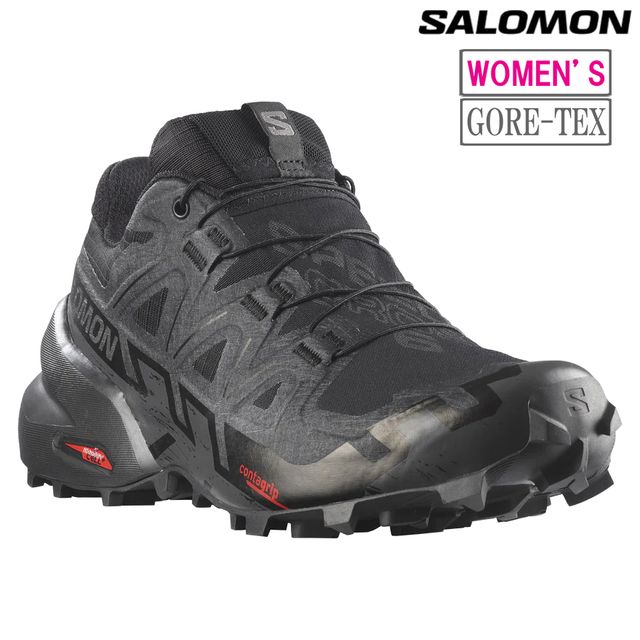 　 SALOMON サロモン 【レディース】スピードクロス6 ゴアテックス 【ブラック/ブラック/ファントム】 L41743400 SPEEDCROSS 6 GTX トレイルランニング シューズ