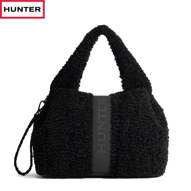 HUNTER ハンター ブークレ ミディアム トート 【ブラック】【9L】 UBX5522PRC BOUCLE MEDIUM TOTE
