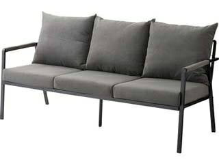 東谷 ROOM ESSENCE Might スチールフレーム ソファ 3人掛け グレー RTO-463GY メーカー直送 同梱不可 ..