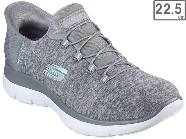 乐天商城 - SKECHERS スケッチャーズ 【レディース】スリップインズ サミッツ ダズリング ヘイズ 【22.5cm】【グレー/マルチ】149937W