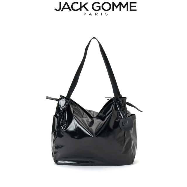 Jack Gomme ジャックゴム LEVANT【ブラック】トート 同色ポーチ付 10062012520019 LIGHT ORIGINAL フランス製 【正規販売店】