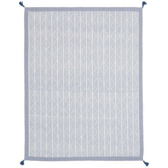 萩原 ハギハラ インド綿ラグ クラック 約185×240cm (滑り止め付き) ネイビー 27008...