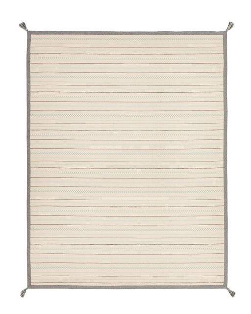 萩原 ハギハラ アンダーラグセット インド綿ラグ ティック 約185×240cm ブルー 270...