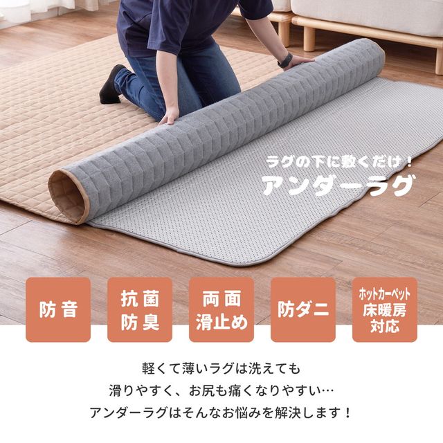 萩原 ハギハラ アンダーラグ 約170×230cm - 240633601 メーカー直送 同梱不可 カード決済のみ対応 沖縄・北海道・離島お届け並びに時間指定不可 [3]
