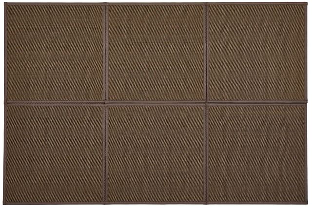 Tatami - 萩原 ハギハラ い草風たためる連結畳 綾模様 6面 約150×225×1.1cm ブラウン 160900710 メーカー直送 同梱不可 カード決済のみ対応 沖縄・北海道・離島お届け並びに時間指定不可