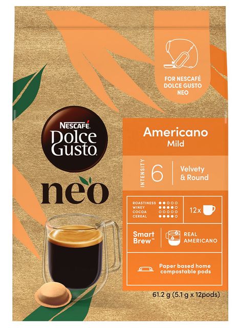 Nestle ネスレ ドルチェグストネオ専用カプセル アメリカーノ ライトブレンド 12P NEOAMM121