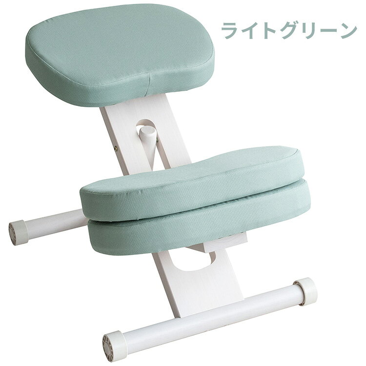 MIYATAKE 宮武製作所 クッション付きプロポーションチェアキッズ(ホワイト脚) ライトグリーン CH-N889CK
