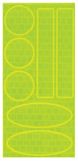 【公式直営店】反射シート ミックス（イエロー）【メール便2】