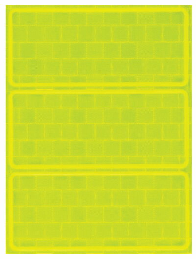 【公式直営店】反射シート 角型（イエロー）【メール便2】