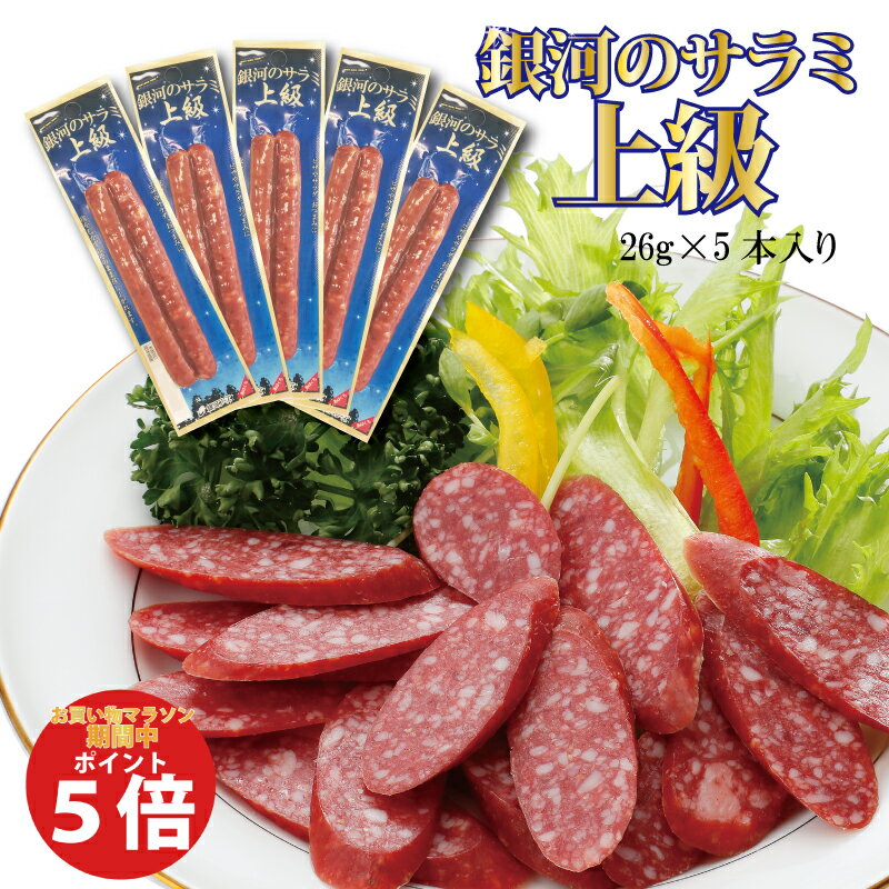 【ポイント5倍！5/9(木)20時スタート！】【1000円ポッキリ！】銀河のサラミ上級（26g×5本入り） ／ おつまみ おやつ …