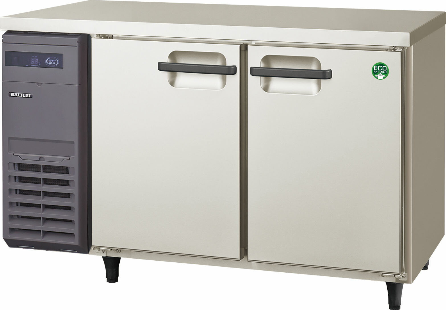 横型業務用薄型冷蔵庫LRC-120RX ※メーカー直送商品　外形寸法1,200x600x800mm