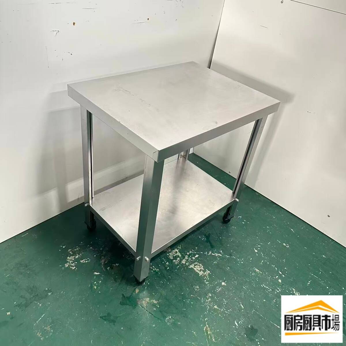 乐天商城 - 【中古品】番号A790◆ステンレス　作業台　幅600×奥行450×高さ640　点検済み☆ 【厨房市場平野店】調理台　小スペース向け　小型　美品