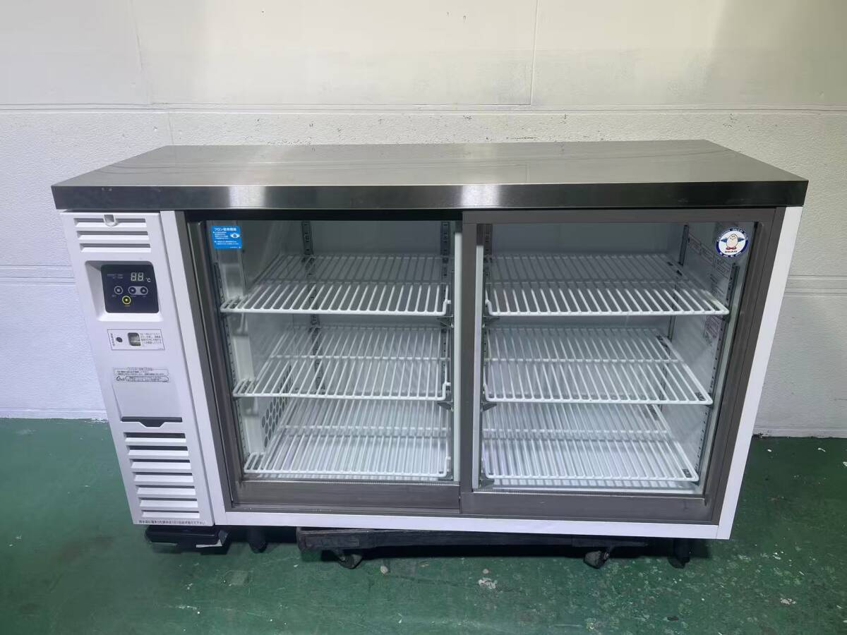 業務用 冷蔵ショーケース 中古 フクシマガリレイ LGU-120RU 2021年製 美品 コールドテーブル アンダーカウンター テーブル型冷蔵ショーケース 横型ショーケース 横型冷蔵庫 商品陳列 ドリンク陳列 食材保管 厨房機器 厨房設備 幅1200×奥行450×高さ800mm A748 八尾店