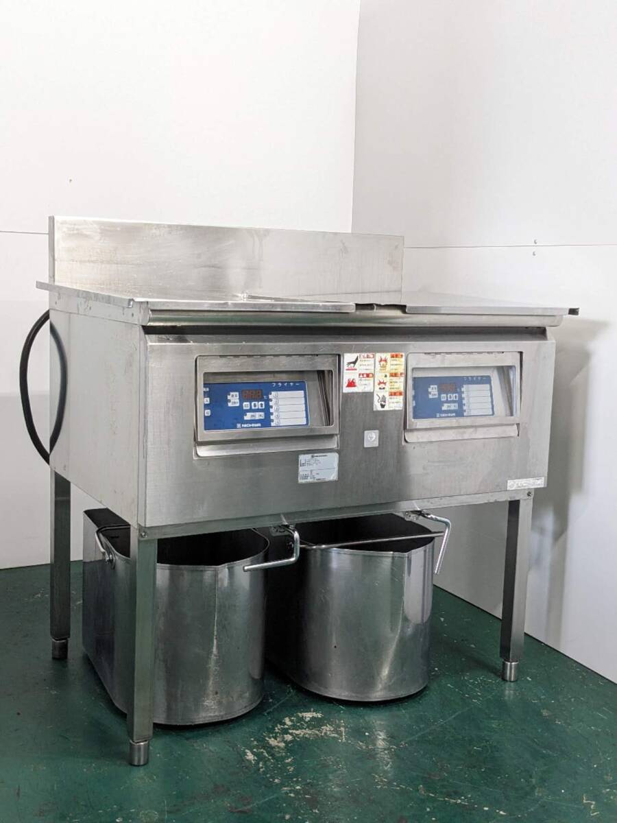 乐天商城 - 【中古品】番号D587◆二チワ電機株式会社　I Hフライヤー　MSFー18KW 中古 2009年製 　W1200×D600×H800　点検清掃済み☆業務用　3相200V　ガスが使えない場所　揚げ物　調理　デジタル温度表示　温度設定