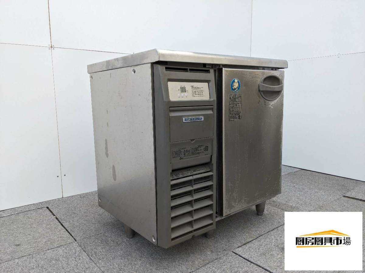 台下冷蔵庫 中古 業務用 北沢産業 キタザワ KYRC-080RM2 2017年製 単相100V 111L コールドテーブル テーブル形冷蔵庫 横型冷蔵庫 厨房用冷蔵庫 飲食店 カフェ 居酒屋 食堂 レストラン 幅750×奥行600×高さ800mm K768
