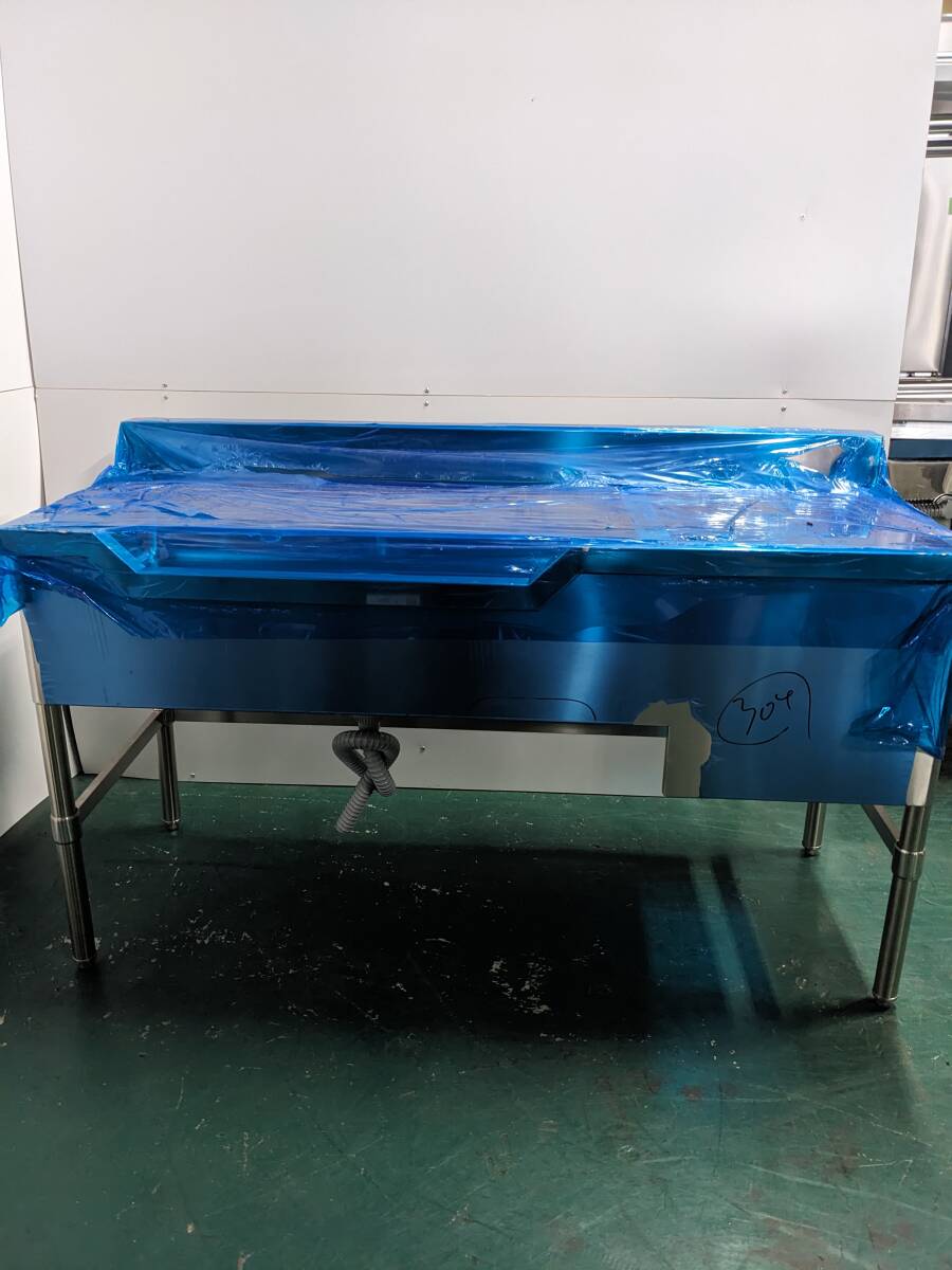 業務用シンク 中古 2槽シンク 二槽シンク ステンレスシンク 業務用流し台 厨房用シンク 洗い場 食器洗浄 食材洗浄 飲食店 居酒屋 ラーメン店 レストラン 食堂 焼肉店 弁当店 惣菜店 食品加工場 厨房設備 幅1450×奥行600×高さ880mm M10