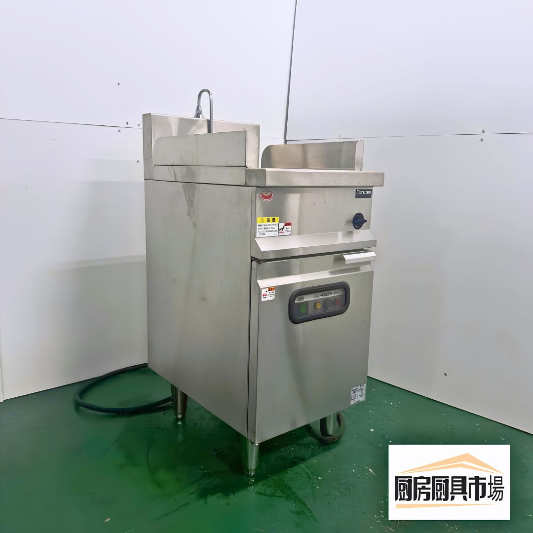 業務用冷凍麺釜 中古 マルゼン MREF-046 2012年製 三相200V 電気式麺釜 4カゴ 冷凍うどん 冷凍そば 冷凍ラーメン 麺ゆで機 茹で麺機 うどん店 そば店 ラーメン店 食堂 フードコート 厨房機器 幅400×奥行600×高さ800mm バックガード150mm 管理番号226