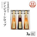 ジンジャーシロップ 3本セット ビートグラニュー糖2本+甜菜糖1本【3本箱】国産 熊本 高知 長崎 無添加 無着色 生姜シロップ しょうが ジンジャーエール 生姜紅茶 温活 冷え 贈答 母の日 父の日 内祝い 出産内祝い プチギフト 送料無料 ギフト プレゼント 結婚内祝い