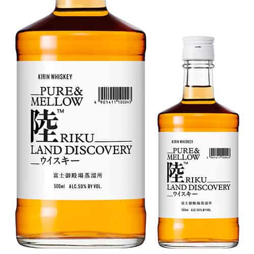 【全品P3倍 5/18限定 父の日 早割】キリン ウイスキー 陸 PURE&MELLOW 500ml 旧ラベル 50度 富士 御殿場蒸溜所 ブレンデッド ジャパニーズ ウィスキー whisky RIKU LAND DISCOVERY [長S]