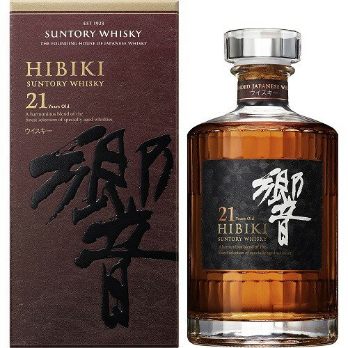 【全品P3倍 5/25限定 父の日 早割】サントリー 響 21年 ＜箱付＞ 700ml [ウイスキー][ウィスキー]japanese whisky お一人様1本限り 虎S PW