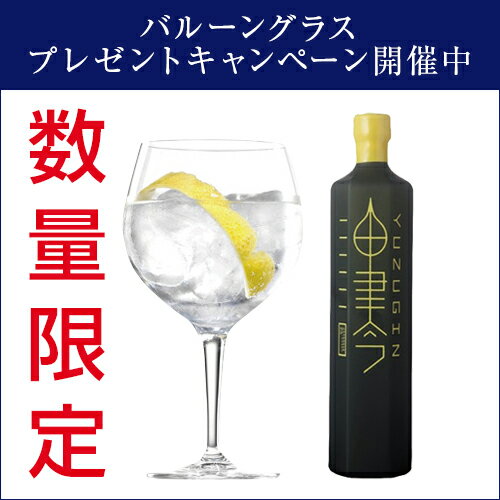 数量限定バルーングラス付京屋酒造 油津吟 ゆずぎん (YUZUGIN) 国産ジン 47度 750ml お中元 プレゼント ギフト 贈答品