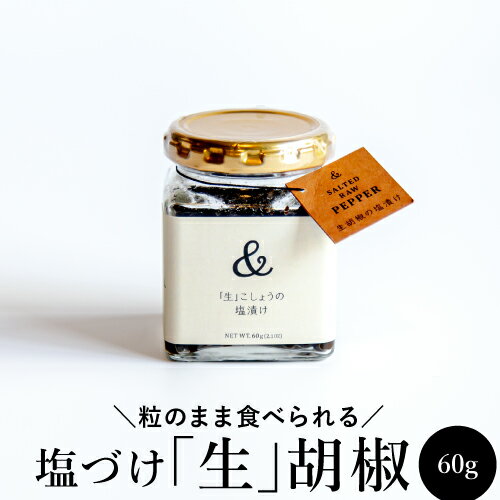 楽天ジン専門店『ALL GIN アラジン』【全品P3倍 5/18限定 父の日 早割】塩漬け 生胡椒 60g カンボジア産 CAMBODIA 粒のまま 塩 胡椒 こしょう ペッパー 新感覚 調味料 虎姫