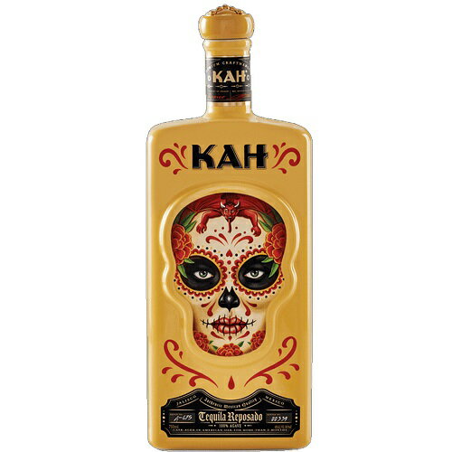 カー テキーラ レポサド 750ml 40度 KAH TEQUILA REPOSADO 新ボトル ガイコツ 骸骨 SNS映え スピリッツ メキシコ 長S
