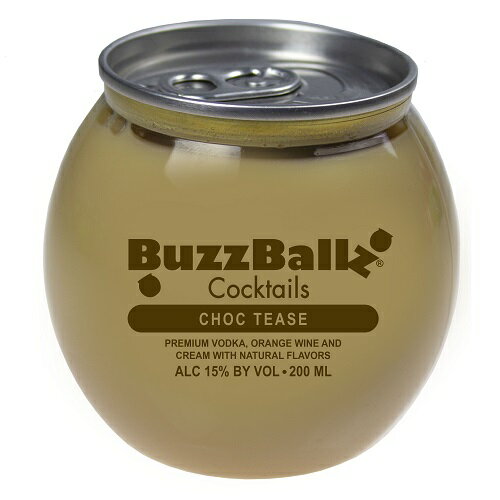 バズボールズ チョコティーズ 200ml 15度 新感覚カクテル RTD BuzzBallz Lotta Colada 冷やしてそのまま カクテル リキュール パーティー 飲み会 SNS映え 長S