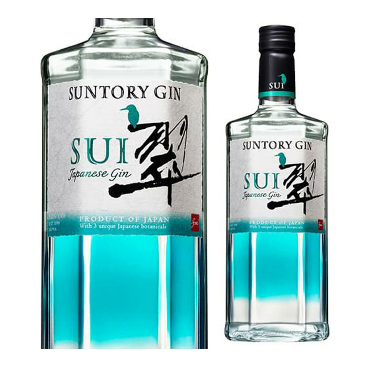 【全品P3倍 5/18限定 父の日 早割】ジャパニーズ ジン 翠 -SUI- 700ml 40度 サントリー suntory japanese gin ジンソーダ スピリッツ ボタニカル 柚子 緑茶 生姜 使用 サントリージン スイ gin_SUIG 長S