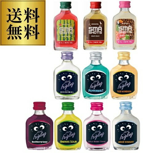 P3倍送料無料 クライナーファイグリング + スマショット 10種類 お試し 飲み比べ セット 20ml×10本 リキュール フレーバードウォッカ ドイツ デンマーク smashot 長S誰でもP3倍は 5/9 20:00 〜 5/16 1:59まで