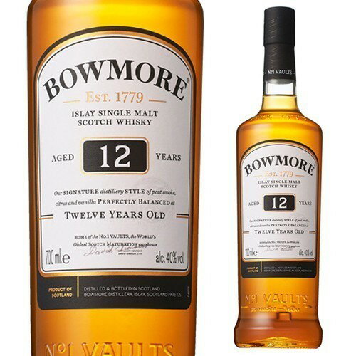 BOWMORE 【全品P3倍 5/20限定 父の日 早割】ボウモア 12年 700mlwhisky_YBW12 ウイスキー スコッチ シングルモルト アイラ